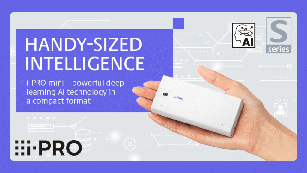 i-pro kamera i håndstørrelse med ai analyse